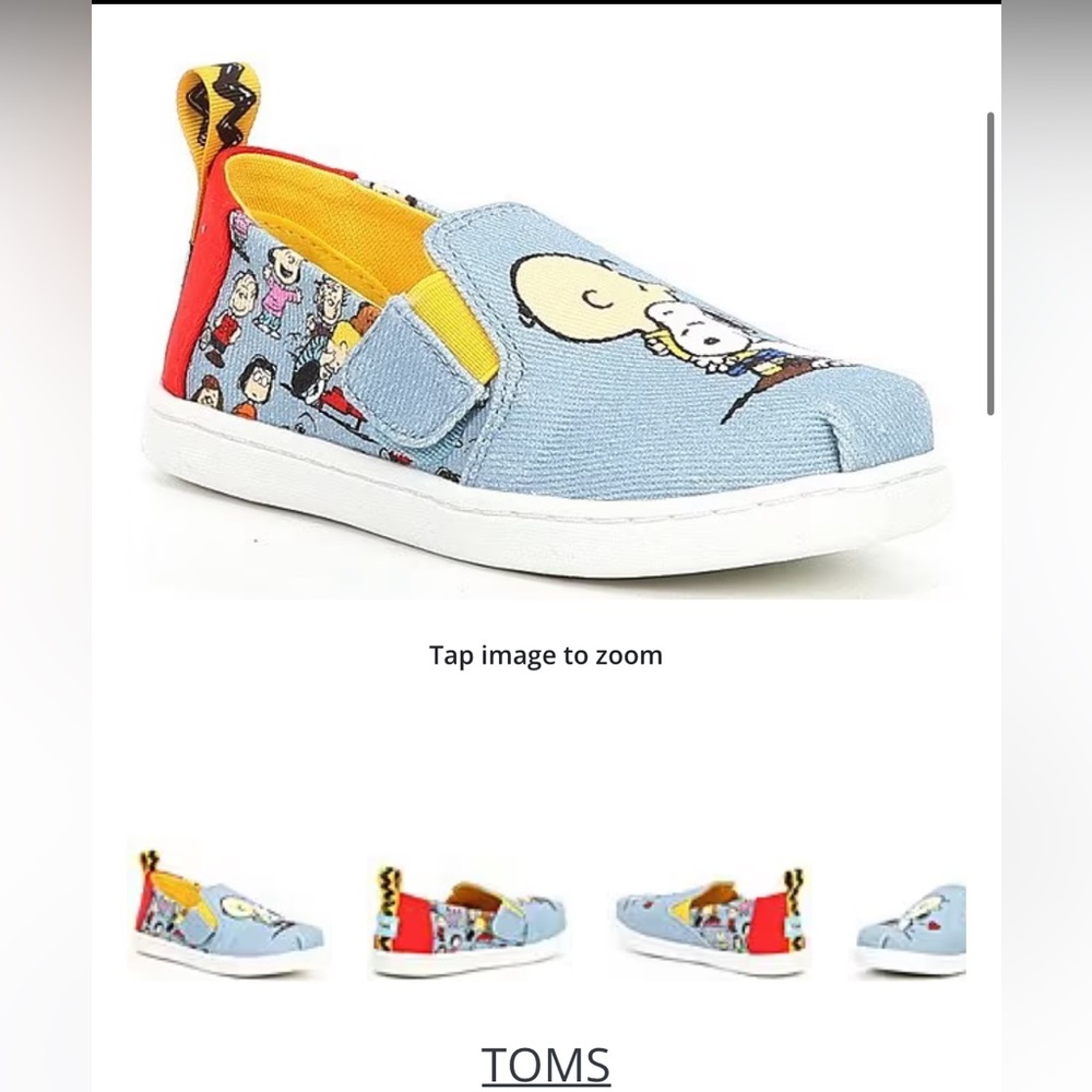 TOMS infant/toddler slip ons sz4